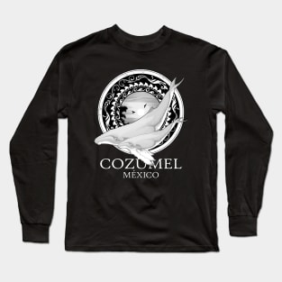 Humpback Whales Cozumel Mexico Long Sleeve T-Shirt